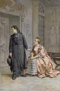 The Parlour of the Seminary by Maurice Leloir